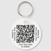 Je QR Code Business Promotion of Event ID Pass Sleutelhanger (Achterkant)
