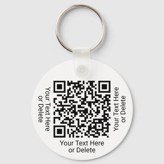 Je QR Code Business Promotion of Event ID Pass Sleutelhanger (Achterkant)
