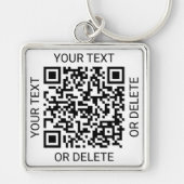 Je QR Code Business Promotion of Event ID Pass Sleutelhanger (Voorkant)