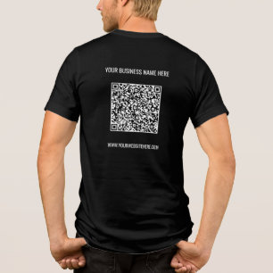 Je QR-code en aangepaste tekst promotiebedrijf Tri-Blend Shirt