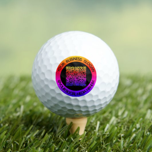 Je QR-code en aangepaste tekst stempels golfballen (Insitu Shirt)