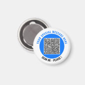Je QR-code en magneet met eigen tekst Kies kleur (Voorkant / Achterkant)