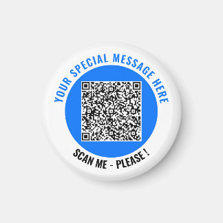 Je QR-code en tekst op magneetjes Kies een kleur Magneet