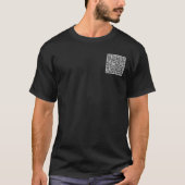 Je QR-code Naam Website Bedrijf T-shirt sjabloon (Voorkant)