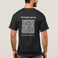 Je QR-code Naam Website Bedrijf T-shirt sjabloon