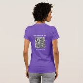 Je QR-code Naam Website Zakelijke T-shirt Voorbeel (Achterkant volledig)
