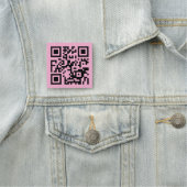 Je QR-code op lichtroze Naamplaatje (In situ)