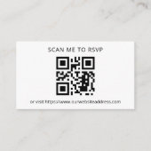 Je QR-code RSVP-bruiloft toevoegen Informatiekaartje (Voorkant)