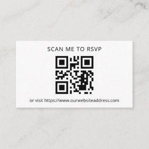 Je QR-code RSVP-bruiloft toevoegen Informatiekaartje