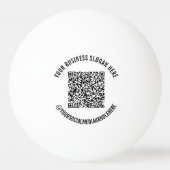 Je QR-code scan en aangepaste tekst Ping Pong Bal Pingpongbal (Achterkant)