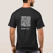 Je QR-code Scaninfo Aangepaste grappige T-shirt (Achterkant)
