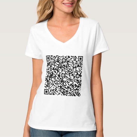 Je QR-code Scaninfo Aangepaste grappige T-shirt (Voorkant)