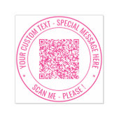 Je QR-code Scaninfo Aangepaste tekst Ronde stempel (Design)