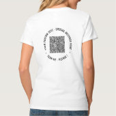 Je QR-code scaninfo aangepaste tekst T-shirt voorb (Achterkant)