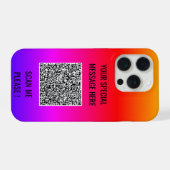 Je QR-code scaninfo en aangepaste tekst iPhone hoe Hoesje (Achterkant horizontaal)