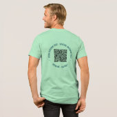 Je QR-code Scaninformatie Aangepaste tekst Aangepa Tri-Blend Shirt (Voorkant)