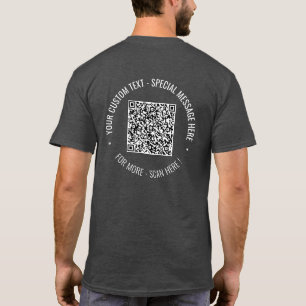 Je QR-code Scannen Info Aangepaste tekst T-Shirt