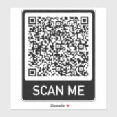 Je QR-code - Scannen naar mij Sticker voor special (Vel)