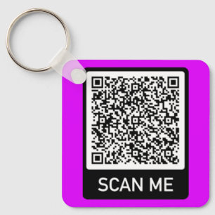 Je QR-code - Scannen op persoonlijke Sleutelhanger