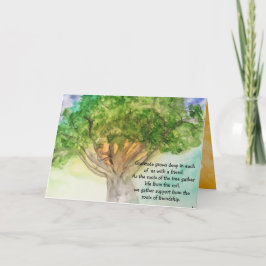 Je raakte ons hart aan, gevouwen bedankkaart