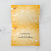 Je raakte ons hart aan, gevouwen bedankkaart (Binnen)