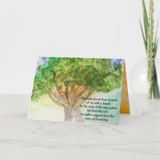 Je raakte ons hart aan, gevouwen bedankkaart