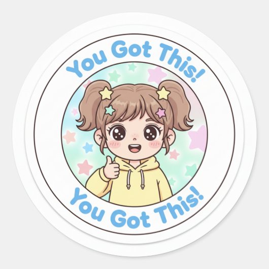 Je redt het ronde sticker (Voorkant)