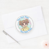 Je redt het ronde sticker (Envelop)