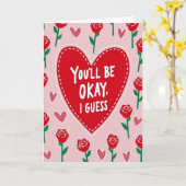 Je Redt het Wel Denk Ik Grappige Kaart (Gele Bloem)