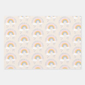 Je regenboog komt met cadeautas inpakpapier vel (Voorkant 2)