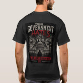 Je regering haat je T-shirt (Achterkant)