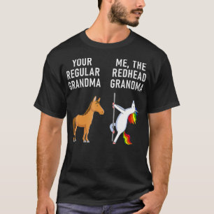 Je reguliere grootmoeder ik de roodkoppaarden. t-shirt