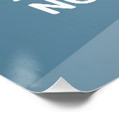 Je reis begint vandaag perfect poster (Hoek)