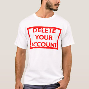 Je rekeningstempel verwijderen t-shirt