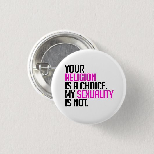 Je religie is een keuze ronde button 3,2 cm (Voorkant /achterkant)