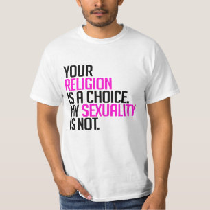Je religie is een keuze t-shirt