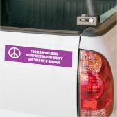 Je republikeinse bumpersticker zal je niet in de s (Op Truck)