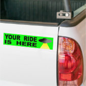 Je ride is hier bumpersticker (Op Truck)