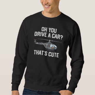 je rijdt in een auto die schattig is Helikopter dr Trui