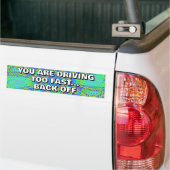 JE RIJDT TE HARD - GAZW UIT BUMPERSTICKER (Op Truck)