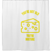 Je rijpe, grappige kaasgrappen douchegordijn (Voorkant)