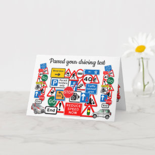 Je rijtest is geslaagd ~ Gefeliciteerd! Kaart