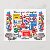 Je rijtest is voltooid ~ Gefeliciteerd! Briefkaart (Voorkant)