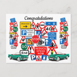 Je rijtest is voltooid ~ Gefeliciteerd! Briefkaart