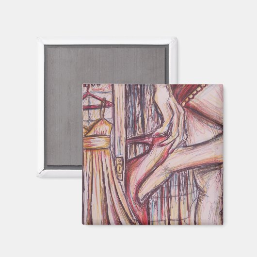 Je rit is hier, schets magneet (Voorkant / Achterkant)