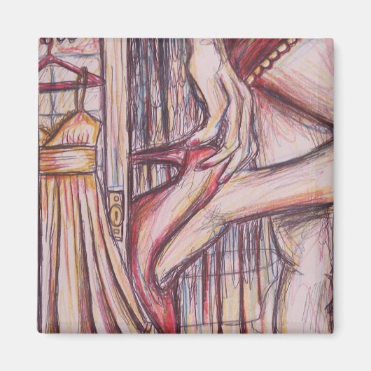 Je rit is hier, schets magneet (Voorkant)