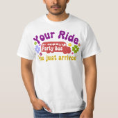 Je ritje komt uit de bus. t-shirt (Voorkant)