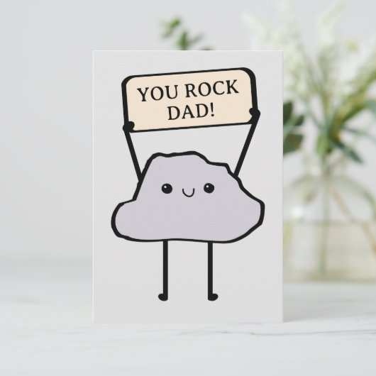 JE ROCK BEDANKKAART (Staand voorkant)