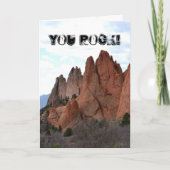 Je rock bedankt kaart (Voorkant)