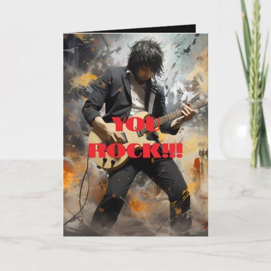 JE ROCK BIRTHDAY KAART (Voorkant)